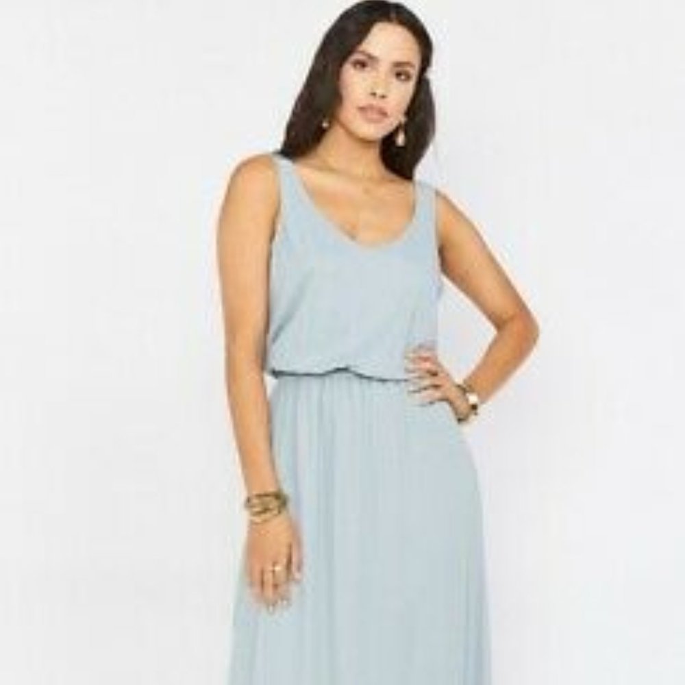 Show Me Your MuMu Kendall Maxi Dress Steel Blue